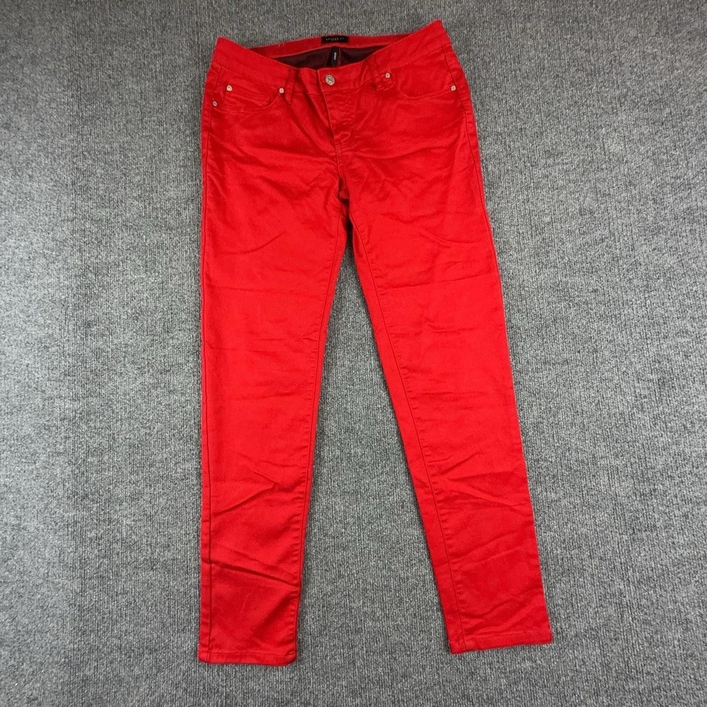 Celebrity Pink Jeans Juniors 11 Tango Red Mid Rise Skinny Stretch Denim Pants